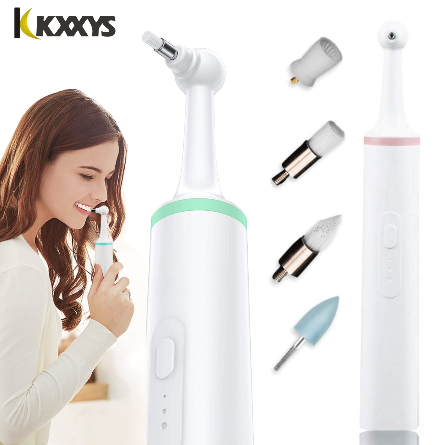 Teeth Whitening Kit - Spazzola rotante per sbiancamento dei denti,