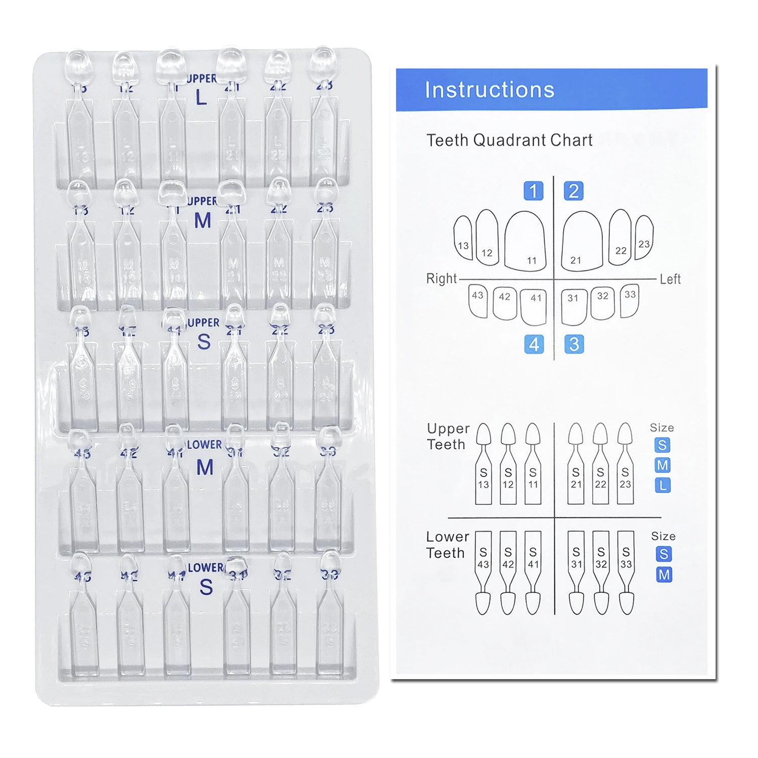 32 pz/set Kit di Stampi per Im - Teeth Whitening Moulds recensione e prezzo